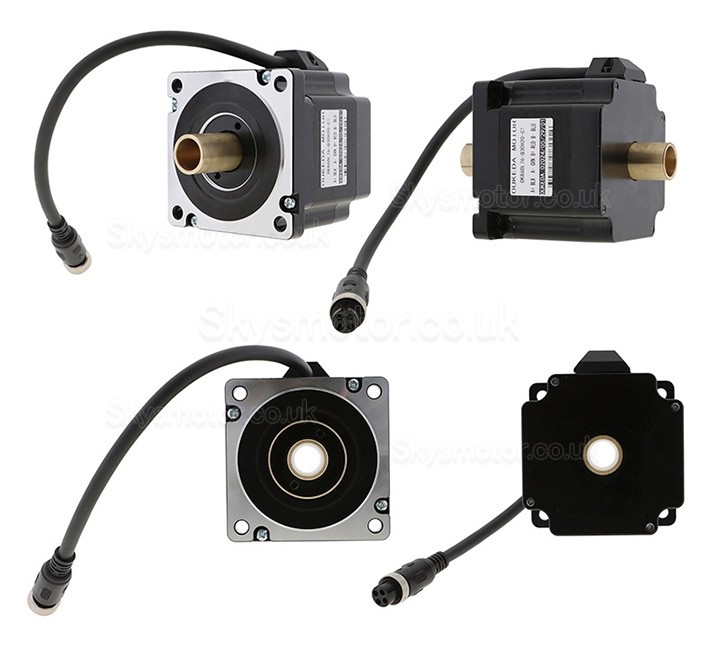 Hollow Shaft Nema 34 Stepper Motor OK86DL76-Q30H20-C1 Bipolar 1.8 Deg 4.5 Nm 6.0A 2.1V Dual Shaft 4 Wires